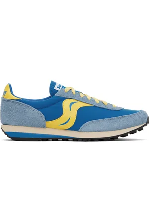 Saucony Baskets Trainer 80 Original bleu et jaune