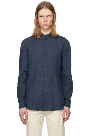 BARENA Chemise Surian Telino bleu marine