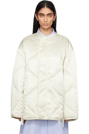 J.W.Anderson Blouson matelassé surdimensionné blanc cassé