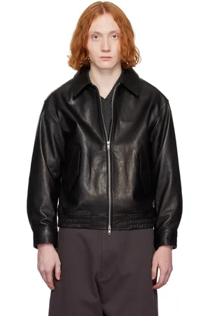 DUNST Blouson noir en cuir d