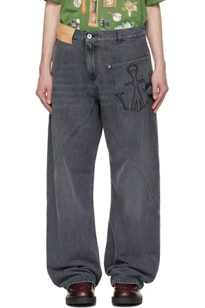J.W.Anderson Jean de travail gris à coutures torsadées