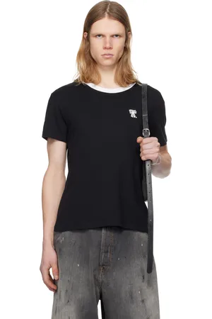 Acne Studios T-shirt noir à coupe classique