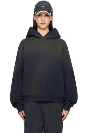 Acne Studios Pull à capuche noir à logo