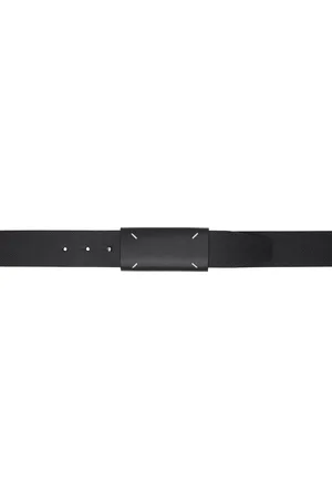 Maison Margiela Ceinture noire à patte coulissante