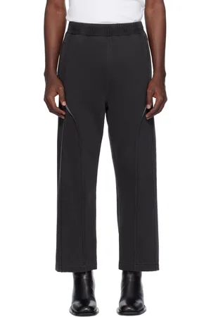 Izzue Pantalon de survêtement noir à panneaux