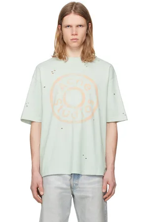 Acne Studios T-shirt décontracté bleu à logo