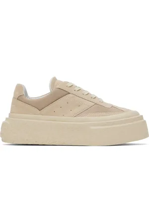 Maison Margiela Baskets Gambetta beiges à plateforme