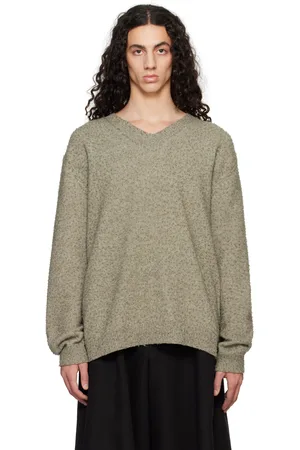Maison Margiela Pull vert à boulochage