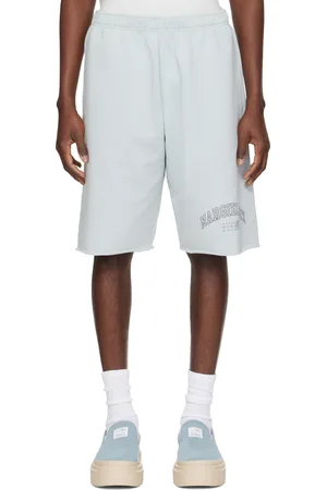 Maison Margiela Short bleu à logo de style collégial