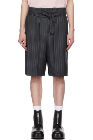 J.W.Anderson Short gris à plis