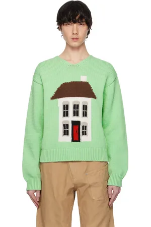 J.W.Anderson Pull vert à image de maison