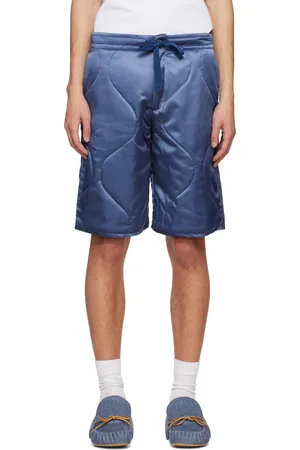 J.W.Anderson Short matelassé bleu marine