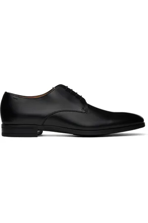 HUGO BOSS Derbys noirs en cuir