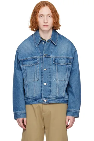 STUDIO NICHOLSON Blouson Stein bleu en denim