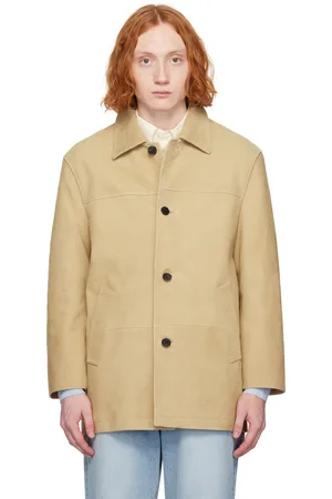 DUNST Blouson brun clair en suède