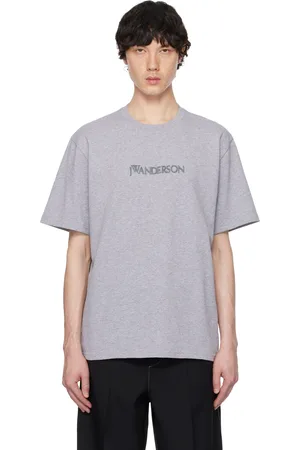 J.W.Anderson T-shirt gris à logo brodé