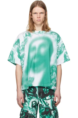 Gerrit Jacob T-shirt surdimensionné blanc et vert
