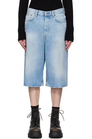 Acne Studios Short décontracté bleu en denim