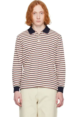 DUNST Polo multicolore à rayures et à col classique