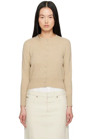 Maison Margiela Cardigan beige en laine