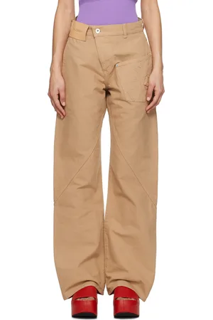J.W.Anderson Pantalon de travail brun clair à assemblage torsadé
