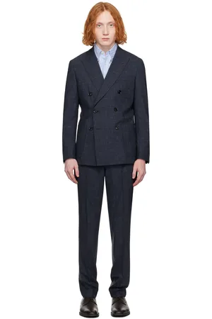 HUGO BOSS Complet ajusté bleu marine