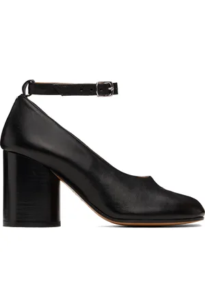 Maison Margiela Chaussures à talon bottier noires à bout Tabi