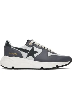 Golden Goose Baskets Running Sole gris et argenté