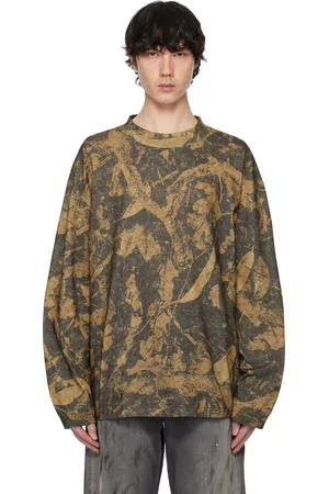 Acne Studios Pull brun à col ras du cou