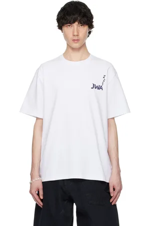 J.W.Anderson T-shirt blanc à logo et texte imprimé