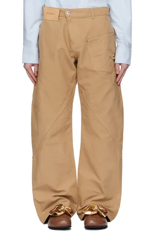 J.W.Anderson Pantalon de travail brun à assemblage torsadé