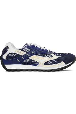 Bottega Veneta Baskets Orbit bleu et blanc