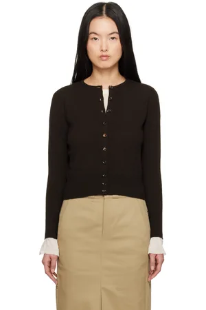 Maison Margiela Cardigan brun en laine