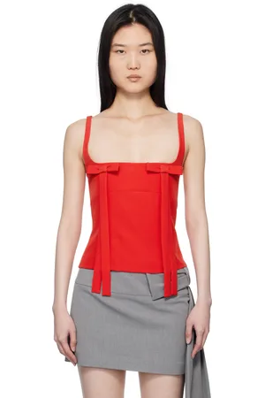 SANDY LIANG Débardeur Teacup rouge