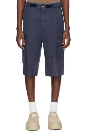 Maison Margiela Short bleu à poches cargo