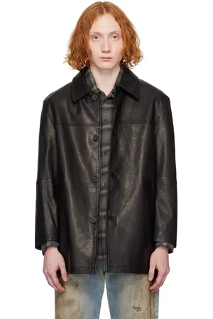DUNST Blouson noir en cuir