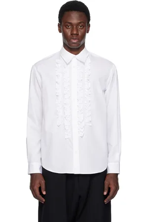 Simone Rocha Chemise Prom blanche à garniture à volants