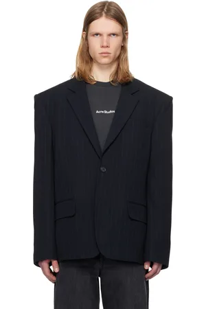 Acne Studios Veston décontracté bleu marine