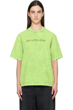 Acne Studios T-shirt vert à logo