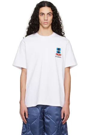 J.W.Anderson T-shirt blanc à image de fenêtre brodée