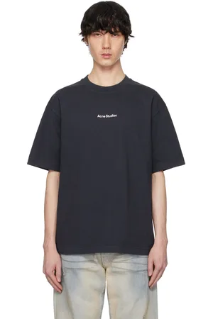 Acne Studios T-shirt décontracté noir à logo
