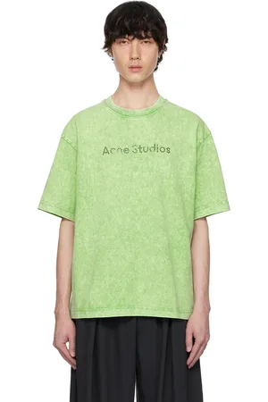 Acne Studios T-shirt décontracté vert à logo