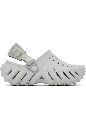 Crocs Sabots gris à semelle Echo