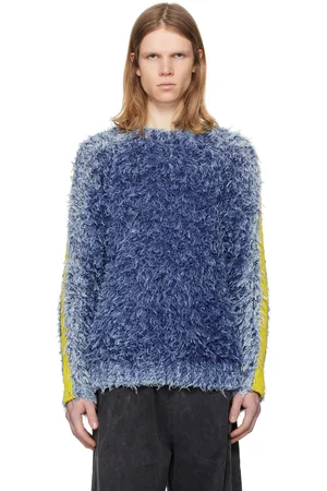 Diesel Pull Damon bleu et jaune en tricot