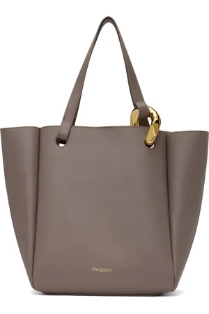 J.W.Anderson Cabas taupe à ferrure emblématique