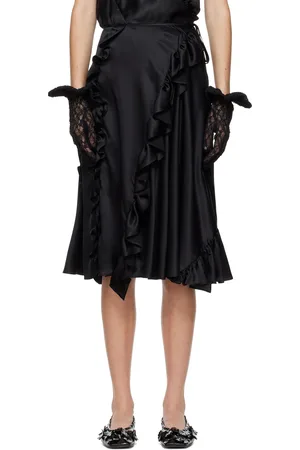 Cecilie Bahnsen Jupe midi Adelina noire