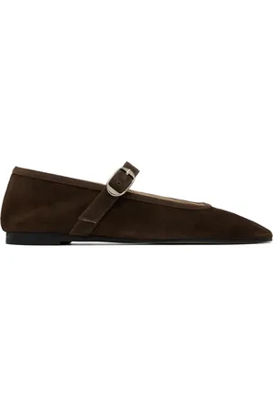 Le Monde Beryl Ballerines de style Charles IX brunes