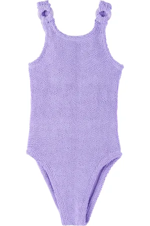 Hunza G Enfant | Maillot de bain Domino mauve