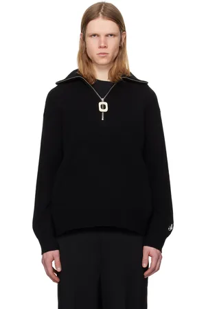 J.W.Anderson Pull noir à demi-glissière