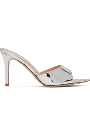 Gianvito Rossi Mules Elle 85 argentées
